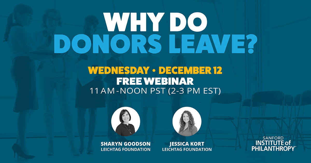 Why Do Donors Leave Webinar