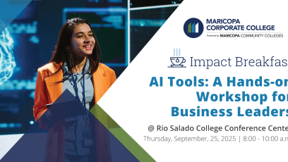Banner for Impact Breakfast | AI Tools: A Hands-on Workshop for Business Leaders